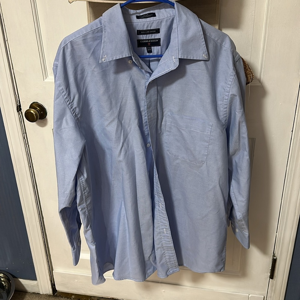 Saddlebred 17.5” 32/33 Oxford easy care men’s shirts